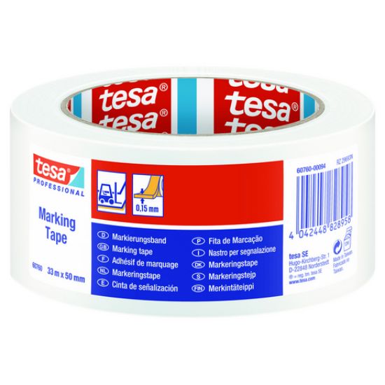 Poza cu BANDA ADEZIVA MARCARE ALBA 33M 50MM TESA