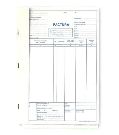 Poza cu FACTURA A4 3 EXEMPLARE AUTOCOPIATIVA GOLD