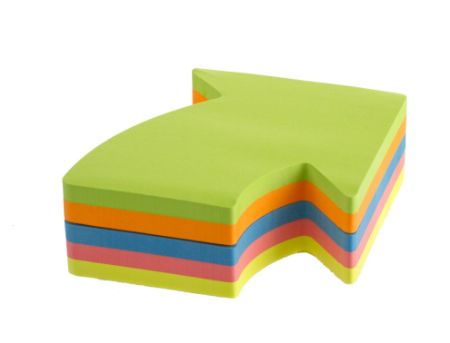 Poza cu NOTES ADEZIV 70*70MM "SAGEATA" 5 CULORI NEON*50 FILE KORES