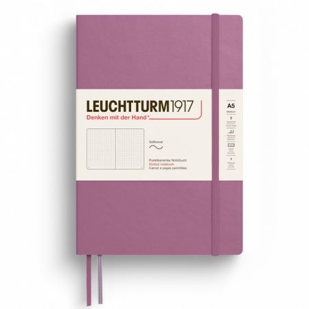 Poza cu CAIET A5 PUNCTAT COPERTA FLEXIBILA DUSTY ROSE LEUCHTTURM