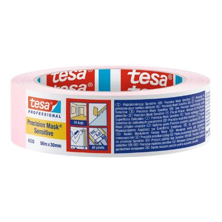 Poza cu BANDA ADEZIVA MASCARE PRECIZIE ROZ DESCHIS 50M*30MM TESA