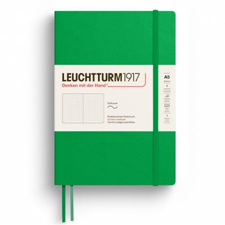 Poza cu CAIET A5 PUNCTAT COPERTA FLEXIBILA VERDE PRIMAVARATIC LEUCHTTURM
