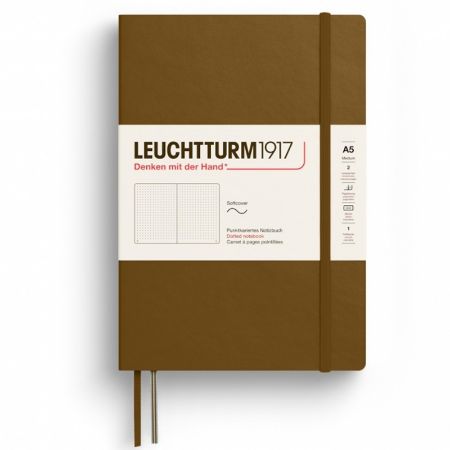 Poza cu CAIET A5 PUNCTAT COPERTA FLEXIBILA MARO SCORTISOARA LEUCHTTURM
