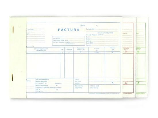 Poza cu FACTURA A5 CU TVA GOLD