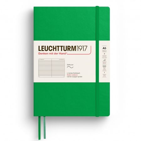 Poza cu CAIET A5 DICTANDO COPERTA FLEXIBILA VERDE PRIMAVARATIC LEUCHTTURM