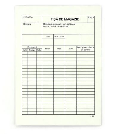 Poza cu FISA MAGAZIE A5