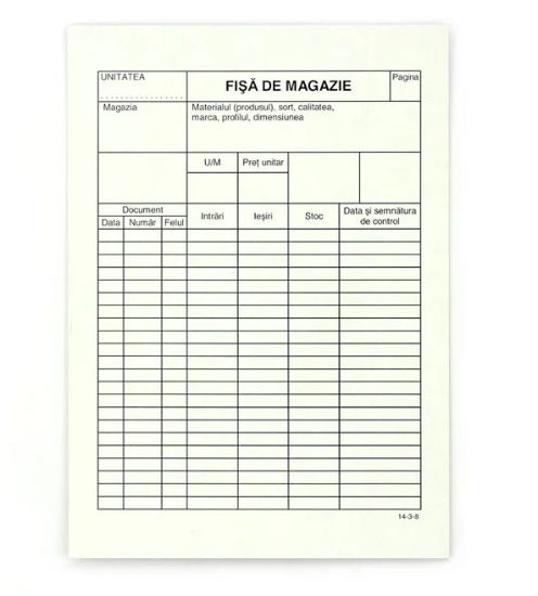 Poza cu FISA MAGAZIE A5