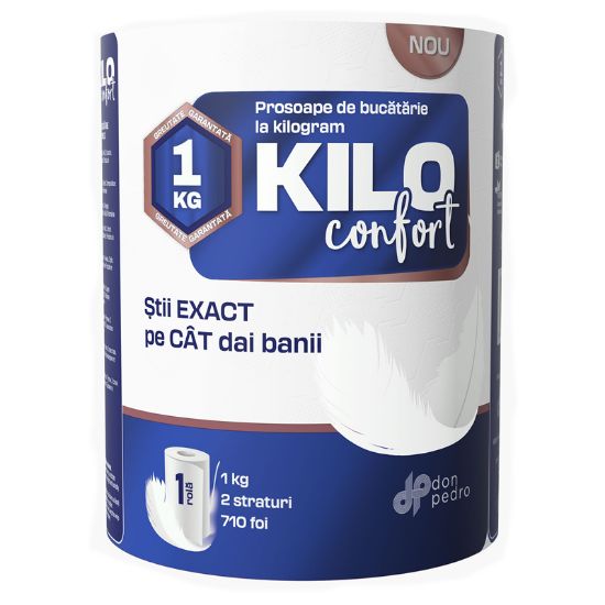 Poza cu PROSOP HARTIE ALB ROLA 2STR 113.6M KILO