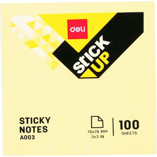 Poza cu NOTES ADEZIV 76*76MM GALBEN 100 FILE DELI