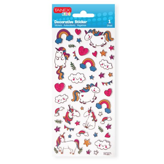 Poza cu STICKER PUFFY UNICORNS TNX-25122 TANEX