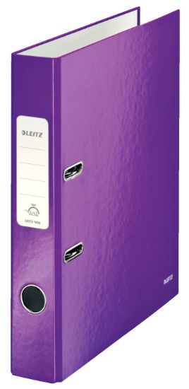 Poza cu BIBLIORAFT PLASTIFIAT 5.2 CM MOV METALIZAT WOW LEITZ