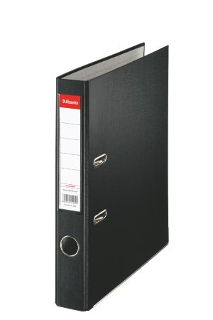 Poza cu BIBLIORAFT PLASTIFIAT 5CM NEGRU ECONOMY ESSELTE