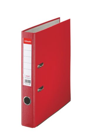 Poza cu BIBLIORAFT PLASTIFIAT 5CM ROSU ECONOMY ESSELTE