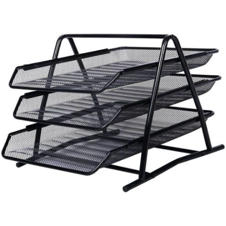 Poza cu TAVITE SUPRAPOZABILE 3/SET NEGRE MESH FORNAX