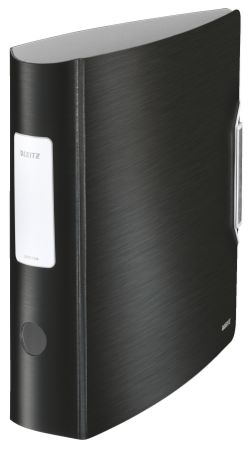 Poza cu BIBLIORAFT PLASTIFIAT 7.5CM 180GRADE NEGRU SATIN ACTIVE STYLE LE