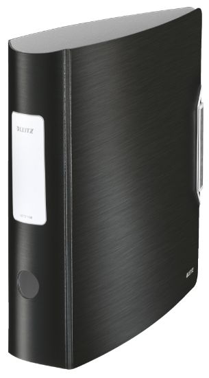 Poza cu BIBLIORAFT PLASTIFIAT 7.5CM 180GRADE NEGRU SATIN ACTIVE STYLE LE