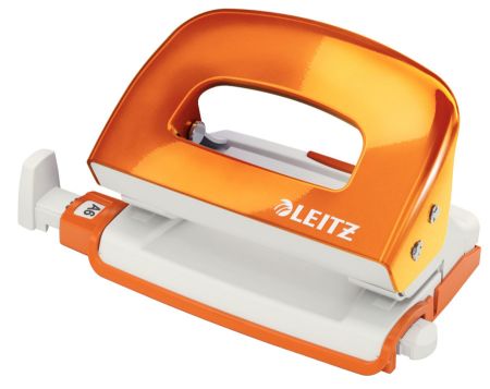 Poza cu PERFORATOR 10 COLI MODEL MINI 5060 PORTOCALIU METALIZAT LEITZ