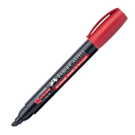 Poza cu MARKER PERMANENT ROSU VARF TESIT MULTIMARK WINNER 54 2024 FABER CASTELL