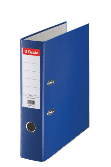 Poza cu BIBLIORAFT PLASTIFIAT 7.5CM ALBASTRU ECONOMY ESSELTE