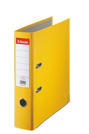 Poza cu BIBLIORAFT PLASTIFIAT 7.5CM GALBEN ECONOMY ESSELTE