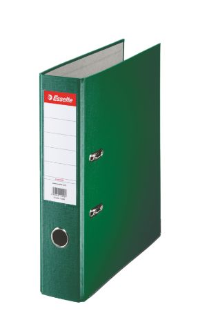 Poza cu BIBLIORAFT PLASTIFIAT 7.5CM VERDE ECONOMY ESSELTE
