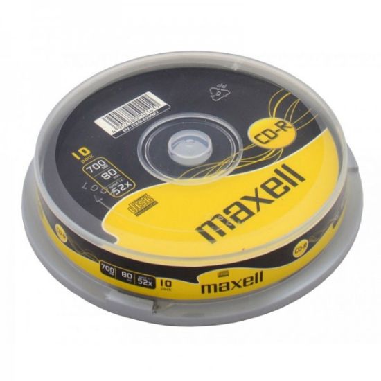 Poza cu CD-R 10/SET 700MB 52X CAKE BOX MAXELL