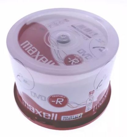 Poza cu DVD-R PRINTABIL 50/SET 4.7GB 16X CAKE BOX MAXELL