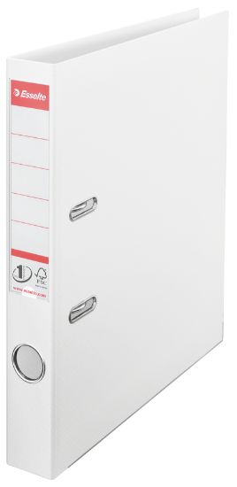 Poza cu BIBLIORAFT PLASTIFIAT INT-EXT 5CM ALB VIVIDA NR1 POWER ESSELTE