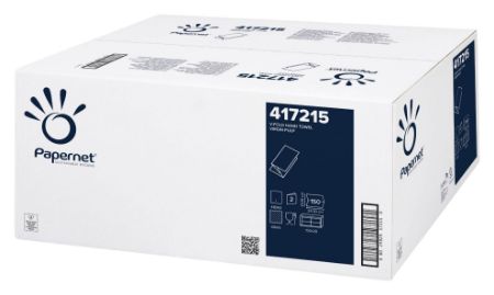 Poza cu PROSOAPE HARTIE ALBE IN V 2STR 150/SET