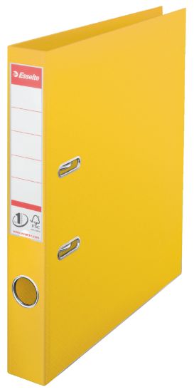 Poza cu BIBLIORAFT PLASTIFIAT INT-EXT 5CM GALBEN NR1 POWER ESSELTE
