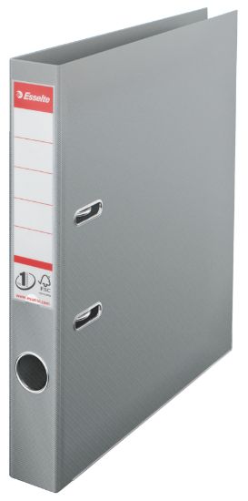 Poza cu BIBLIORAFT PLASTIFIAT INT-EXT 5CM GRI NR1 POWER ESSELTE