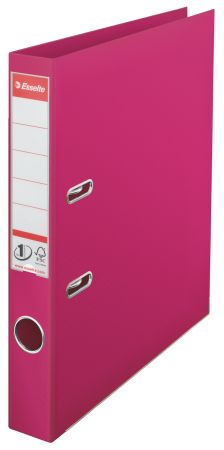Poza cu BIBLIORAFT PLASTIFIAT INT-EXT 5CM MAGENTA NR1 POWER ESSELTE