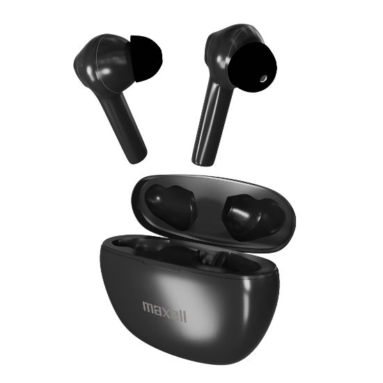 Poza cu CASTI FARA FIR BLUETOOTH TWS DYNAMIC+ TIP EARBUDS NEGRE MAXELL