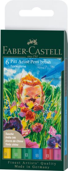 Poza cu PITT ARTIST PEN SET 6 BUC CULORI PRIMAVARA 2022 FABER-CASTELL