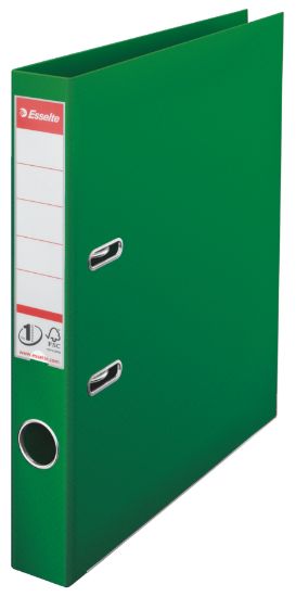 Poza cu BIBLIORAFT PLASTIFIAT INT-EXT 5CM VERDE NR1 POWER ESSELTE