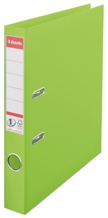 Poza cu BIBLIORAFT PLASTIFIAT INT-EXT 5CM VERDE VIVIDA NR1 POWER ESSELTE