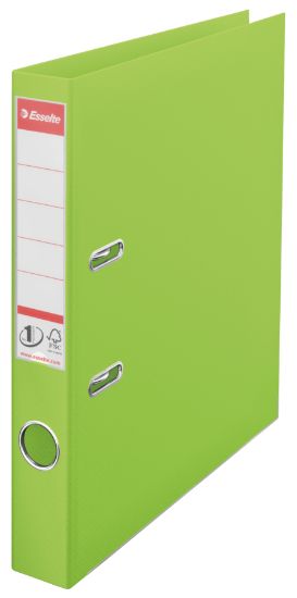 Poza cu BIBLIORAFT PLASTIFIAT INT-EXT 5CM VERDE VIVIDA NR1 POWER ESSELTE