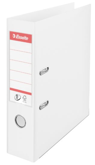 Poza cu BIBLIORAFT PLASTIFIAT INT-EXT 7.5CM ALB VIVIDA NR1 POWER ESSELTE