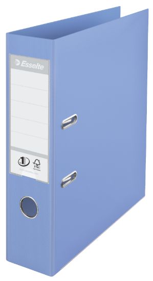 Poza cu BIBLIORAFT PLASTIFIAT INT-EXT 7.5CM ALBASTRU DESCHIS NR1 ESSELTE