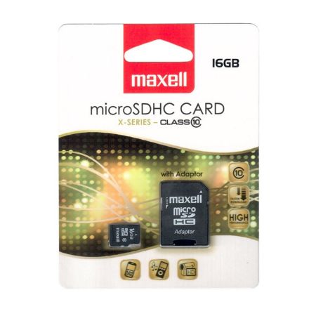 Poza cu MEMORIE MICRO SDHC 16GB CLS10 CU ADAPTOR MAXELL