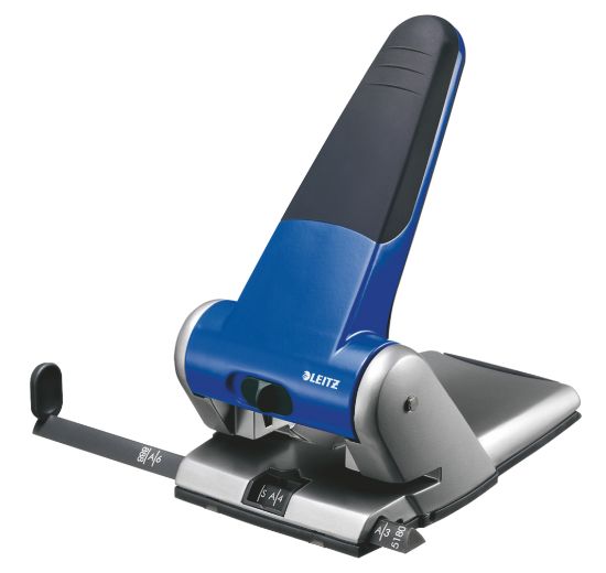 Poza cu PERFORATOR 65 COLI MODEL 5180 METALIC ALBASTRU LEITZ
