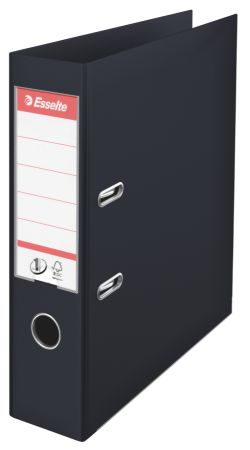 Poza cu BIBLIORAFT PLASTIFIAT INT-EXT 7.5CM NEGRU VIVIDA NR1 ESSELTE