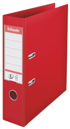 Poza cu BIBLIORAFT PLASTIFIAT INT-EXT 7.5CM ROSU NR1 POWER ESSELTE