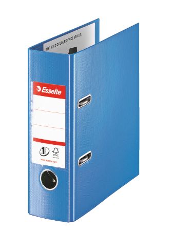 Poza cu BIBLIORAFT PLASTIFIAT INT-EXT A5 7.5CM ALBASTRU NR1 POWE ESSELTE