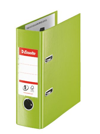 Poza cu BIBLIORAFT PLASTIFIAT INT-EXT A5 7.5CM VERDE NR1 POWER ESSELTE