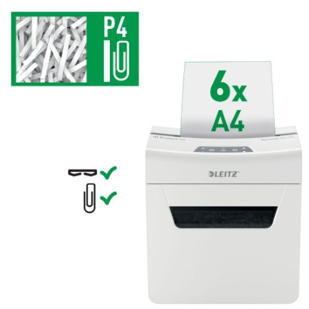 Poza cu DISTRUGATOR DOC IQ PROTECT 6X CROSS-CUT 6 COLI P4 LEITZ