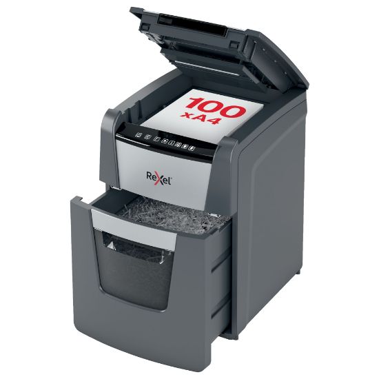 Poza cu DISTRUGATOR AUTOMAT OPTIMUM 100M P5 MICRO CUT 100 COLI REXEL