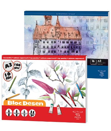 Poza cu BLOC DESEN A3 160G 16 COLI PIGNA