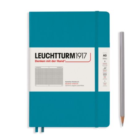 Poza cu CAIET A5 ARITMETICA COPERTA RIGIDA ALBASTRU OCEAN LEUCHTTURM