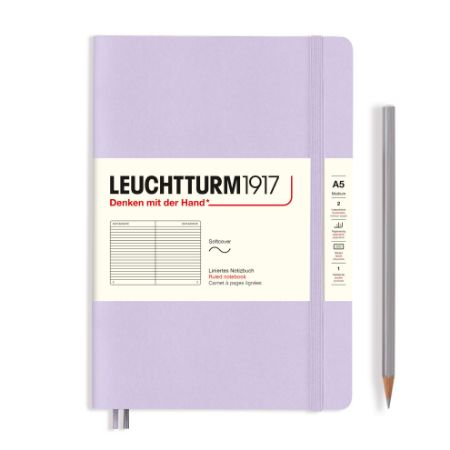 Poza cu CAIET A5 DICTANDO COPERTA FLEXIBILA LILA LEUCHTTURM